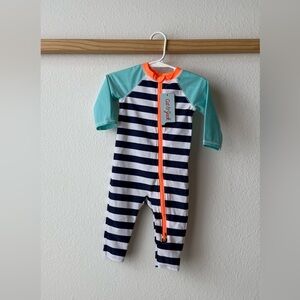 Cat & Jack Striped Swimsuit 9m